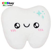 Custom Stuffed Tooth Plush Pillow Soft Teeth Toys Cute Plush Toys Pillow Stuffed Soft Cushion for Kids Baby Christmas gift